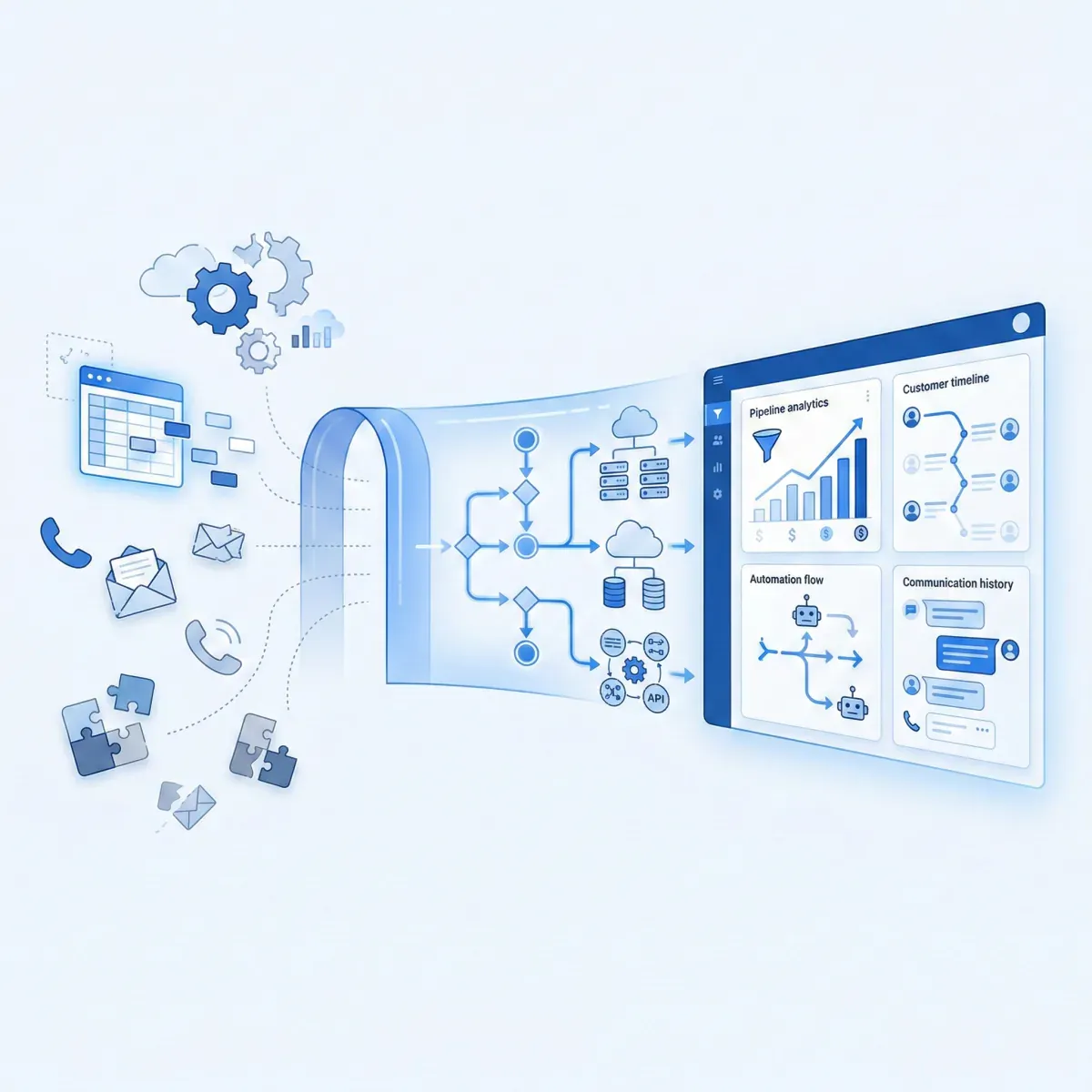 Salesforce CRM consulting services illustration