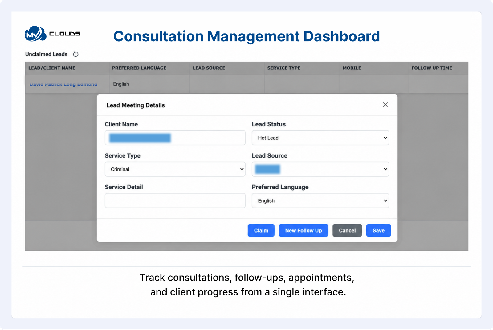 Zoho CRM Lead Management for a Law Firm